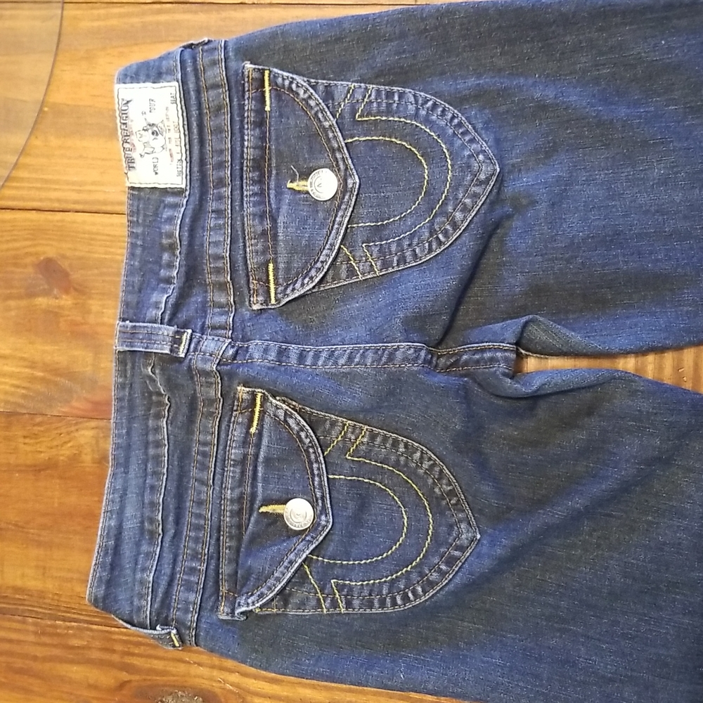 Final markdown.                    True Religion Hi-Rise Boot Jeans 30/30